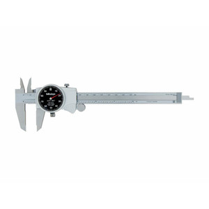 Mitutoyo Dial Caliper: 12'' Range, 0.001'' Graduation, 0.1'' per Revolution White Face, 0.002'' Accuracy, Calibrated 505-746CAL - 53765988