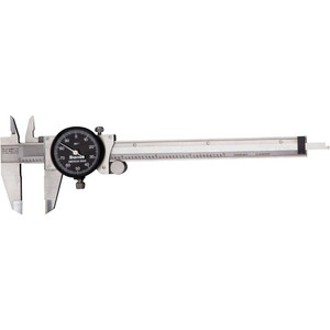 Starrett Dial Caliper: 6'' Range, 0.001'' Graduation, 0.1'' per Revolution 1-1/2'' Jaw Length, Black Face, 0.001'' Accuracy 64515 - 86435047