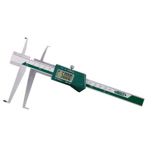 Insize Electronic Caliper: 0.35 to 6", 0.0005" Resolution 0.0016" Accuracy, 2.756" Jaw Length, Stainless Steel Jaws, Data Output 1176-150 - 19108315