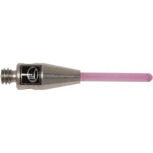 Renishaw CMM Ball Stylus: 1 mm Ball Dia, 15 mm OAL, M2 Ruby Point, Stainless Steel Stem A-5000-8876 - 00552208