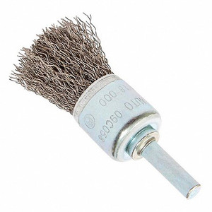 WALTER Surface Technologies | ALLSTEEL™ MOUNTED WIRE BRUSHES, CRIMPED WIRES | End Brushes: 3/4" Dia - 09C058