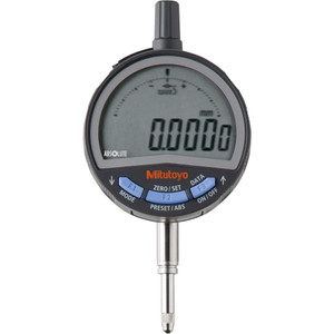 Mitutoyo Electronic Drop Indicator: 0.00 mm Min, 12.70 mm Max, 0.0030 Accuracy, Flat Back, 59.40 mm Dial Accurate to 0.0030 mm, Flat Back 543-700B - 04602876