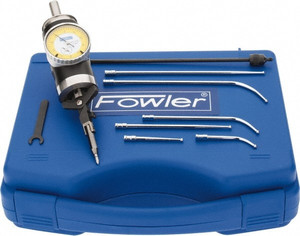 Fowler Test Indicator Kits, Indicator Style: Swivel Head, Maximum Measurement: 0.25", Accuracy: 0.0005", Ball Diameter: 0.125"/3mm, Dial Diameter: 1.6" 3607-4904 - 99183527
