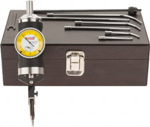 SPI Test Indicator Kit: 9 Pc, 2.5" Measuring Range, 0-25-0 Dial Reading 0.0002" Accuracy, 2, 4 & 6" Contact Point Length, 0.13" Ball Dia 13-979-0 - 65378267