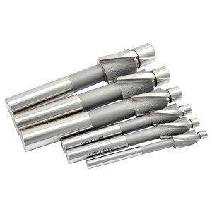 Precise 6 Piece M4-M12 HSS 3 Flute Straight Shank Solid Pilot Counterbore Set - 2007-0001