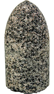 Walter Surface Technologies | Plugs & Cones | Round Tip Cone: 1-1/2" Dia X 3" Length, TYP 16, Grit 16, PK10  - 12C111