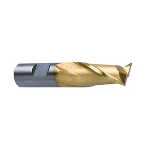 Precise 2 Flute H.S.S. TiN Coated Finishing Single End Mills
