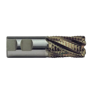Niagara Cutter 6 Flute M42 8% Cobalt Coarse Round Tooth Roughing Single End Mill, 1-3/4" Size, 1-1/2" Shank Diameter, 4-1/2" Length of Cut, 7-3/8" Overall Length Niagara Cutter 6 Flute M42 8% Cobalt Coarse Round Tooth Roughing Single End Mill, 1-3/4" Size, 1-1/2" Shank Diameter, 4-1/2" Length of Cut, 7-3/8" Overall Length