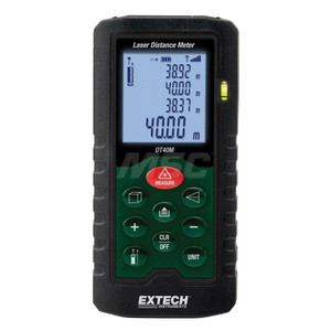 Extech Laser & Ultrasonic Distance Finders, Minimum Distance: 2, Maximum Distance (Feet): 131, Distance Meter Functions: Laser Pointer Mode, Area, Indirect Measurement, Pythagoras, Accuracy: 0.06" 1.5mm DT40M - 39862396