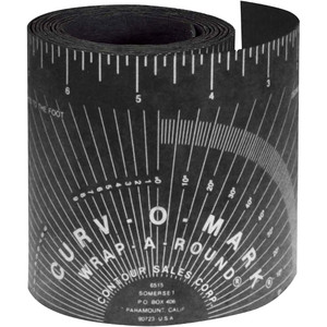 Jackson Safety Tape Measures, Blade Color: Gray, Features: Economical Tool for Marking Straight Lines Around Pipe or for use as a Straight Edge, Heat and Cold Resistance, Printed with a Scale in Inches, Inch Chart, Tangent Chart 14767 - 61713970