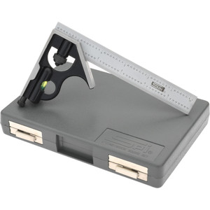 SPI 2 Piece, 6" Combination Square Set 1/32 & 1/64" (English/Metric) Graduation, Hardened Steel Blade, Hardened Steel Square Head 13-352-0 - 60592029