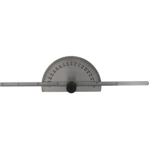 Value Collection 0 to 6 Inch Rule Measurement Range, 0 to 180° Angle Measurement Range, Half Round Head Stainless Steel (Rule), Steel (Head) Protractor and Depth Gage Accurate up to 0.5°, 1° Angle Graduation PDG/6 - 83200550