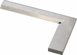 Value Collection 3-1/8" Blade Length, 2" Base Length Steel Square 0.0011" Accuracy, Beveled Edge 650-7230 - 06507230