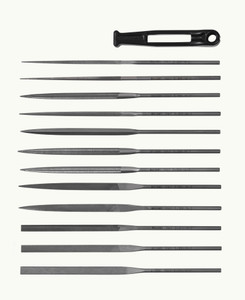 Williams Industrial Tools 12 pc 5-1/2" Smooth Cut Needle File Set - 2-472-14-2-0-W