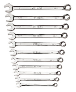 Williams Industrial Tools 11 pc SAE SUPERCOMBO® Combination Wrench Set - JHWWS-SC11