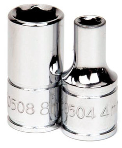Williams Industrial Tools 1/4" Drive 6-Point Metric 4.5 mm Shallow Socket - JHW30598