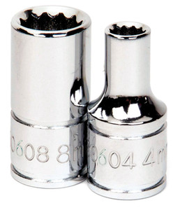 Williams Industrial Tools 1/4" Drive 12-Point Metric 9 mm Shallow Socket - JHW30609A