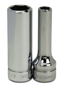 Williams Industrial Tools 3/8" Drive 6-Point Metric 8 mm Deep Socket - JHWBMD-608