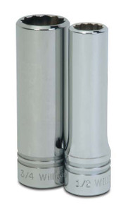Williams Industrial Tools 1/2" Drive 12-Point SAE 1-1/8" Deep Socket - JHWSD-1236