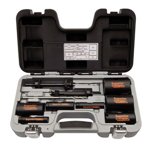 Bahco 10 pc Multi-Construction Superior  Holesaw Set - 3833-SET-101