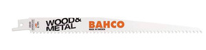 Bahco 10 Pack 9" Bi-Metal Reciprocating Saw Blade 6 Teeth Per Inch For Cutting Wood and Metal - BAH900906SLT