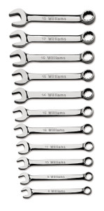 Williams Industrial Tools 10 pc  12-Point Metric Miniature Combination Wrench - JHWMWS-MS10