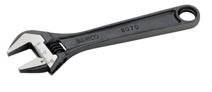 Bahco Black Adjustable Wrench 8" - BAH8071