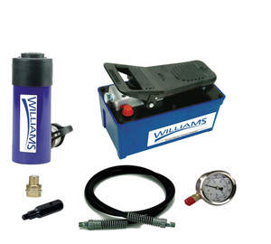 Williams Industrial Tools 25 Ton, 4" Stroke Single Acting Cylinder And  Single Acting Air Pump - JHW1AP25T04