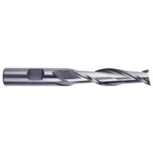 Morse Cutting Tools 44606 Square End Mill, 1" Dia. x 3" LOC x 1" Shank Dia. x 5-1/2" OAL, HSS, Uncoated, 2 Flute, Single End Finishing Center Cutting End Mill Series #4599 - 1022401
