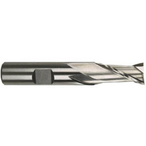 Morse Cutting Tools 96154 Center Cutting End Mill, 3/16" Dia. x 7/16" LOC x 3/8" Shank Dia. x 2-3/8" OAL, 2 FL, HSS, Uncoated, Series 1898 - 1022428