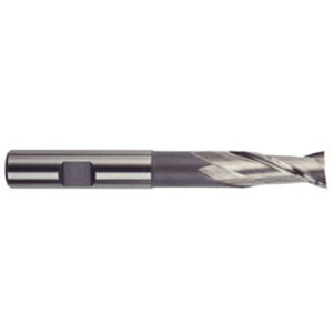 Morse Cutting Tools 96222 Square End Mill, 5/8" Dia. x 1-3/8" LOC x 5/8" Shank Dia. x 5-3/8" OAL, HSS, TiN, 2 Flute, Single End Finishing Center Cutting End Mill Series #1899G - 1022473