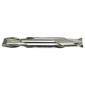 Morse Cutting Tools 44562 Center Cutting End Mill, 3/16" Dia. x 7/16" LOC x 3/8" Shank Dia. x 3-1/4" OAL, HSSCo, Uncoated, 2 Flute, Double End Finishing Center Cutting End Mill Series #4581 - 1022737