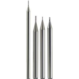 Morse Cutting Tools 96687 Square End Mill, 0.016" Dia. x 0.024" LOC x 1/8" Shank Dia. x 1-1/2" OAL, 4 FL, Carbide, AlTiN, Series 5918T - 1025323