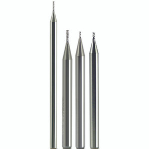 Morse Cutting Tools 96710 Square End Mill, 0.027" Dia. x 0.081" LOC x 1/8" Shank Dia. x 1-1/2" OAL, Carbide, AlTiN, 4 Flute, 30° Helix, Plain, External, Square, Solid End Mill Series #5918T - 1025346
