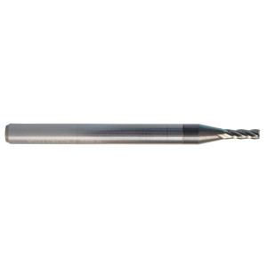 Morse Cutting Tools 96918 Square End Mill, 0.016" Dia. x 0.048" LOC x 1/8" Shank Dia. x 1-1/2" OAL, Carbide, DLC, 4 Flute, Single End Finishing Center Cutting End Mill Series #5918E - 1025547