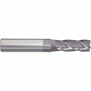 Morse Cutting Tools 90857 Square End Mill, 1/2" Dia. x 1-1/4" LOC x 1/2" Shank Dia. x 3" OAL, 4 FL, Carbide, AlTiN, Series 5943T - 1027744