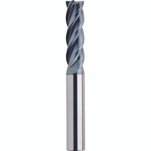 Morse Cutting Tools 95847 Square End Mill, 1/4" Dia. x 1-1/8" LOC x 1/4" Shank Dia. x 3" OAL, Carbide, AlTiCrN, 4 Flute, Single End Finishing Center Cutting End Mill Series #5980 - 1031435