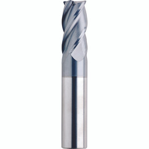 Morse Cutting Tools 95921 Corner Radius End Mill, 3/4" Dia. x 1-1/4" LOC x 3/4" Shank Dia. x 4" OAL, 4 FL, Carbide, AlTiCrN, Series 5981 - 1031485