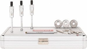 SPI Mechanical Inside Micrometer Set: 1 Extension Rod, Chrome Finish Ratchet Stop Thimble CMS160726116 - 37880697