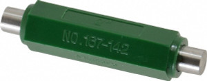 Mitutoyo 2 Inch Long, Accuracy Up to 0.0001 Inch, Flat End Micrometer Calibration Standard Use with Outside Micrometer, Includes Heat Insulating Handle 167-142 - 06238679