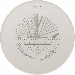 Individual 1-3/8" DIA Reticle #2 for 10X Deluxe Pocket Comparator - 40-242-0 Individual 1-3/8" DIA Reticle #2 for 10X Deluxe Pocket Comparator - 40-242-0