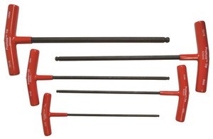 Bondhus ProHold Balldriver T-Handles PBTX50M, 5pc Set, 4 - 10mm Range - 75148
