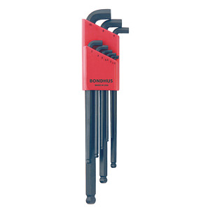 Bondhus Set of 9 Balldriver Stubby L-wrenches, sizes 1.5-10mm - 16599 Bondhus Set of 9 Balldriver Stubby L-wrenches, sizes 1.5-10mm - 16599