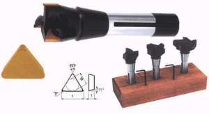 Precise 90° Indexable End Mill, 3/4" Shank, 1-1/2" Dia. - 901-020 Precise 90° Indexable End Mill, 3/4" Shank, 1-1/2" Dia. - 901-020