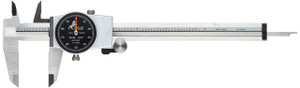 TESA Brown & Sharpe Dial Caliper 75.116550, Black Dial Face, 0-6" Range - 12-151-7 TESA Brown & Sharpe Dial Caliper 75.116550, Black Dial Face, 0-6" Range - 12-151-7