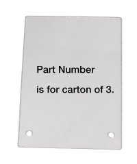 Flexbar Flat Acyrlic Replacement Shields 12" x 16" Carton of 3 - 13123