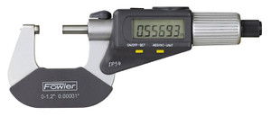Fowler 0-1"/0-25mm QuadraMic Electronic 4-Way Reading Micrometer - 54-866-001