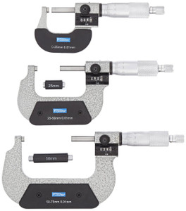 Fowler 0-75mm Digit Counter Outside Micrometer Set - 52-224-220