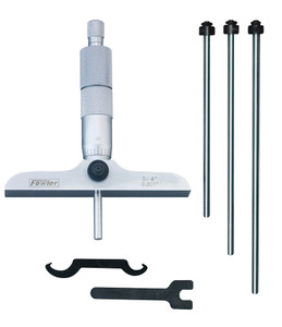 Fowler Economy Depth Micrometer, 0-4", 4" Base - 52-225-114