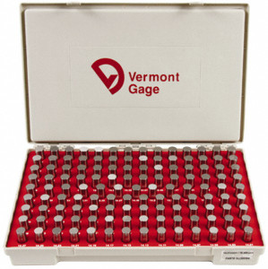 Vermont Gage Class ZZ Plug Gage Set: 14.01 to 16.49 mm Range, 125 Pc +0.005mm Tolerance, 125 Pieces 102300500 - 68090984